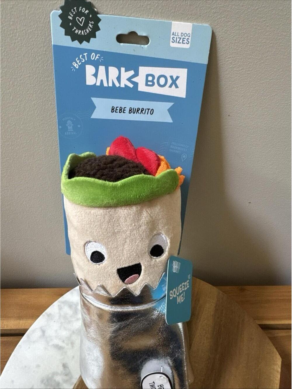 BARK Box Plush Dog Toy - Bebe Burrito New